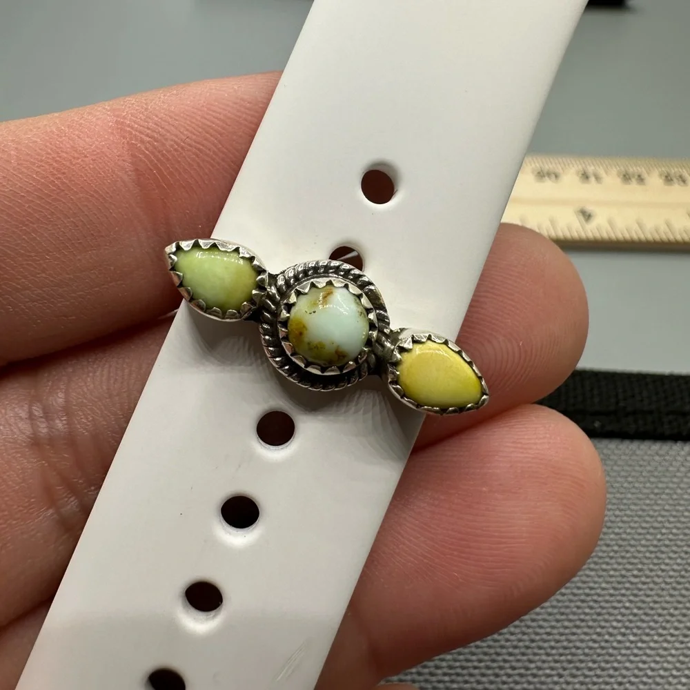 ⌚Palomino Turquoise Sterling Silver 925 Watch Band Charm Handmade Apple iWatch